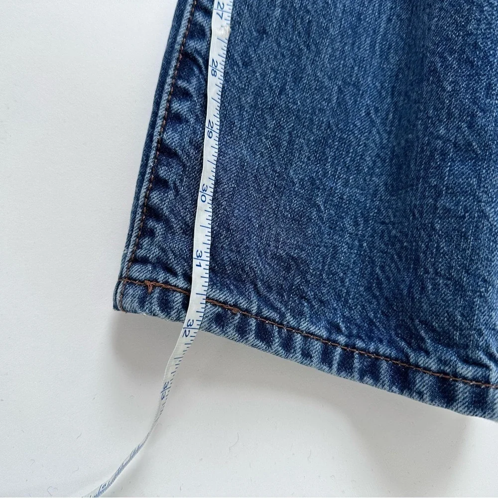 LEVI’S 501 Original Fit Women’s Jeans size 27 32 Salsa Middle - Dark Wash - Picture 14 of 16